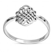 Silver Plain Celtic Ring - rp887
